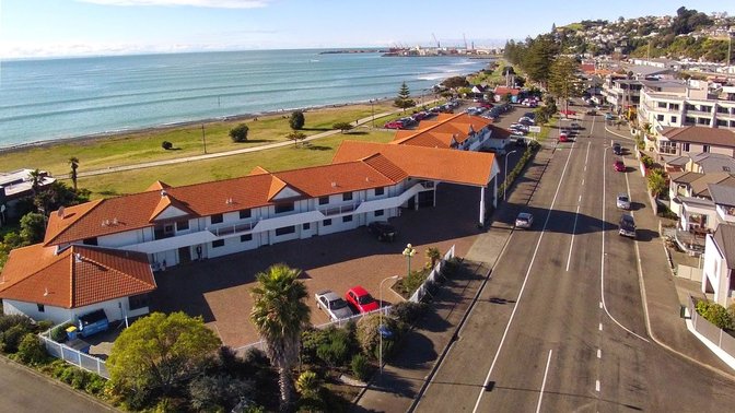 Harbour View Motel on Ahuriri Beach in Napier NZ with sea view suites